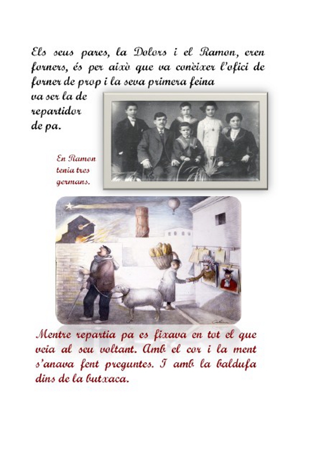CALSINA I ELS OFICIS - Explicació pels infants