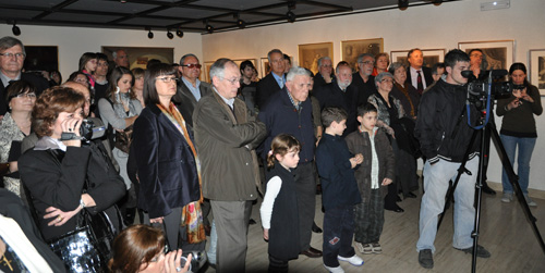 Inauguración de la exposición Calsina en el museu Deu del Vendrell