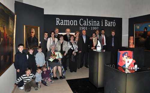 Inauguración de la exposición Calsina en el museu Deu del Vendrell