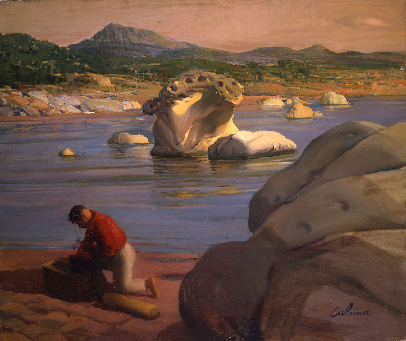 1957 Cala roja. Fornells