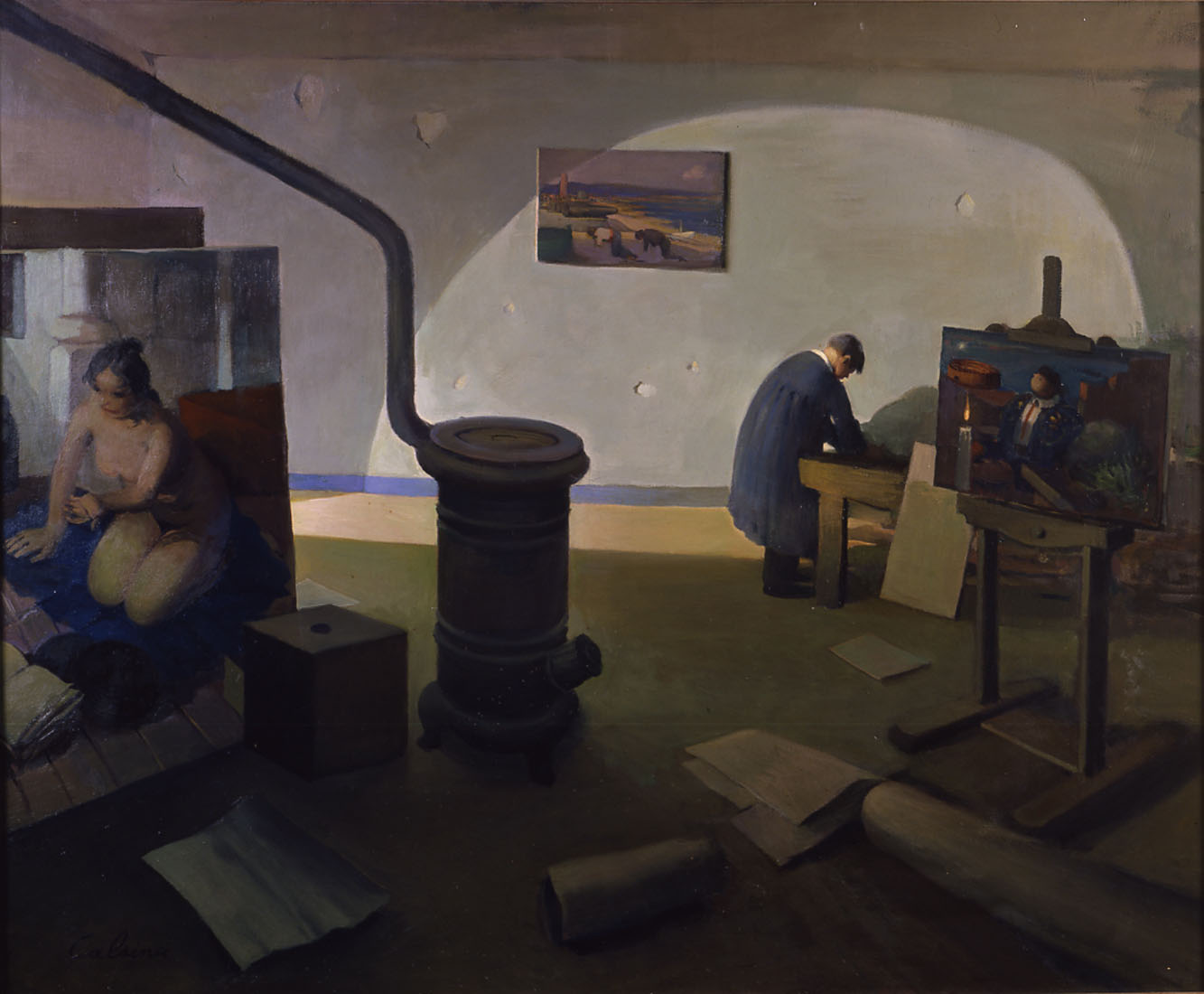 1980 Estudio del pintor