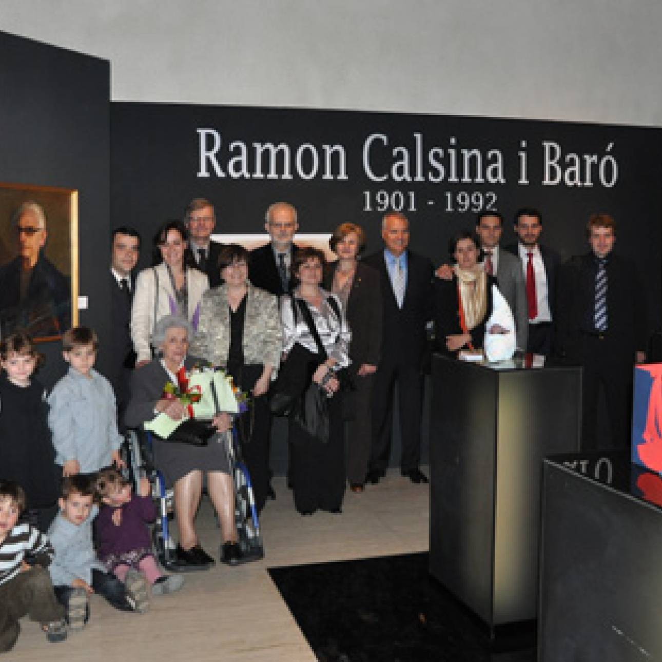 Inauguración de la exposición Calsina en el museu Deu del Vendrell
